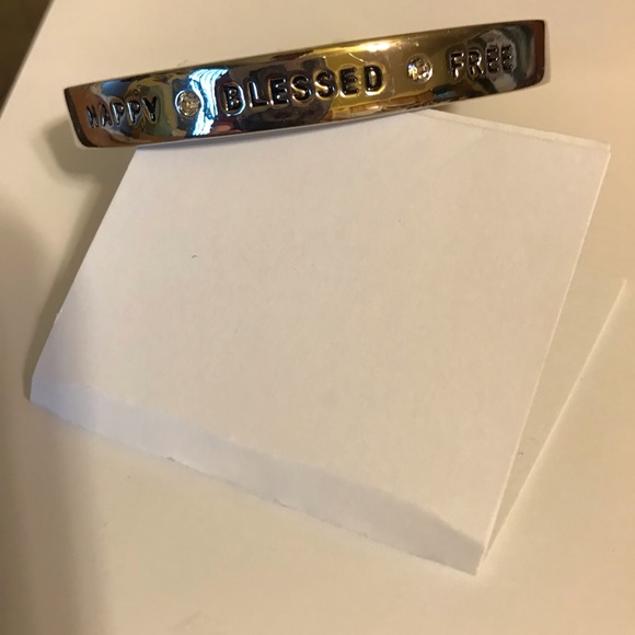 Happy, Blessed, Free toggle bracelet - Picture 2 of 2